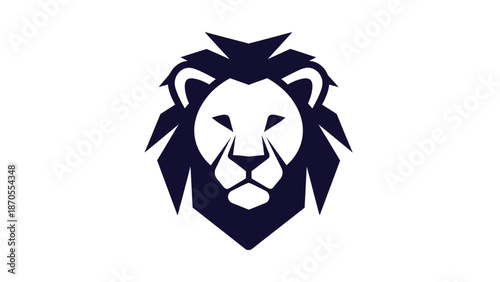Majestic lion head logo design, a symbol of strength and leadership, perfect for branding.