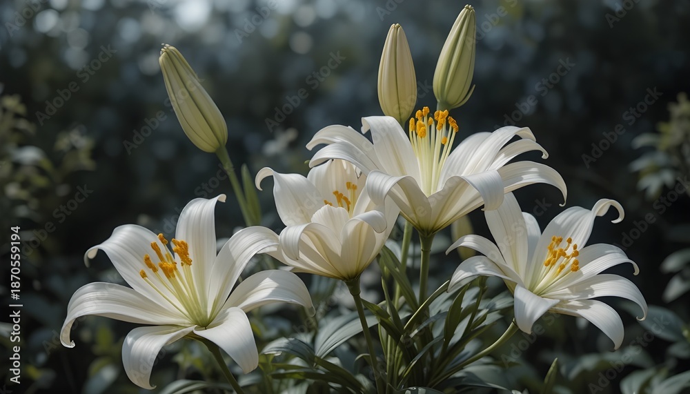 Obraz premium white lilies