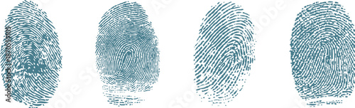 high quality finger print vector illustration