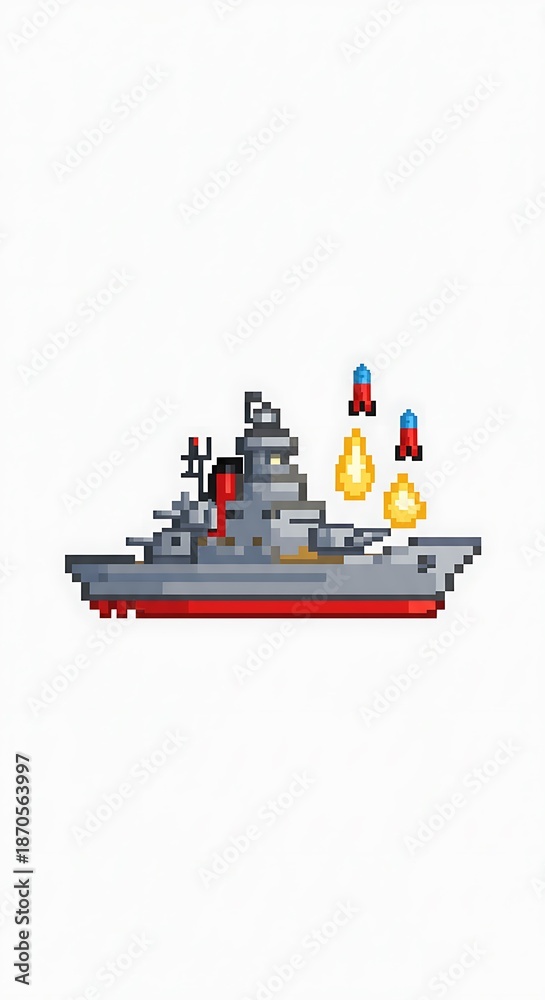 Fototapeta premium Pixel Sea Fury