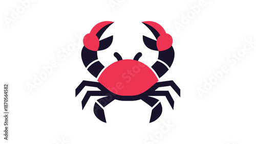 A vibrant and artistic illustration of a crab with a striking design, perfect for various applications.