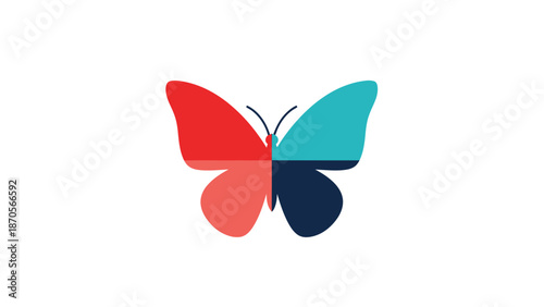 Colorful butterfly illustration with vibrant wings showcasing artistic design and visual appeal.