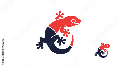 Vibrant gecko logo design showcasing creativity and modern branding concepts.