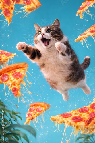 cat chasing flying pizza
Visuals with maximum sensory appeal
Absurd, playful, and very entertaining