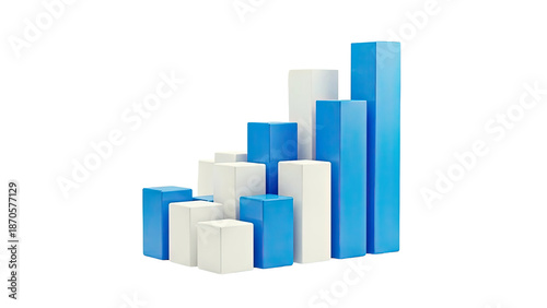 Abstract Bar Chart with Blue and White Bars Free Download Abstract Bar Chart with Blue and White Bars - GFXLoad