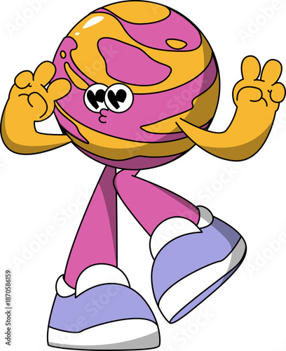 Planet Mascot in Love