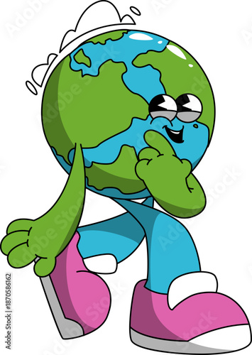 Earth Planet Mascot