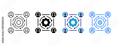 Alignment icon set multiple style collection