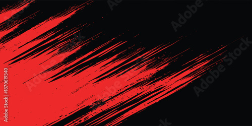 Abstract dark red speed light tail on black background. modern vector