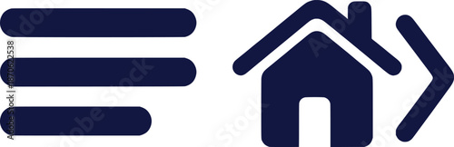 Website Navigation Home Menu Settings User Interface UX Glyph Vector Symbol