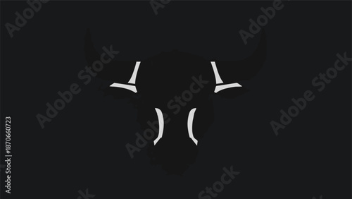 Abstract minimalist design featuring a subtle, enigmatic human form, dark background.