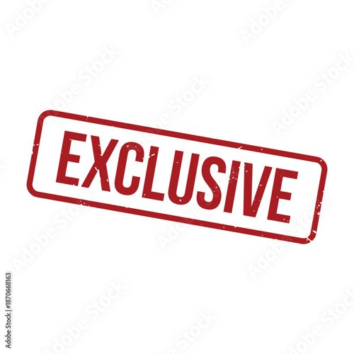 Foto Exclusive Stamp, Exclusive Grunge Square Sign