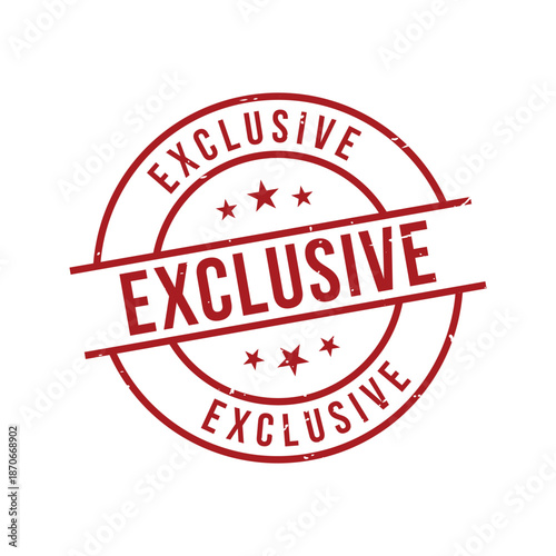Photography Exclusive Stamp, Exclusive Grunge Round Sign