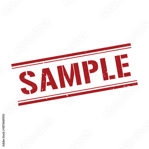 Sample Stamp, Sample Grunge Square Sign