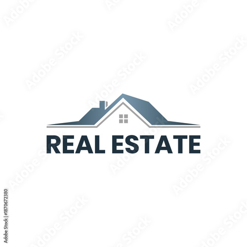 Minimalist Real Estate Logo Concept for Luxury Homes, Apartment Buildings, Commercial Properties, and Real Estate Agencies with Editable Vector Format