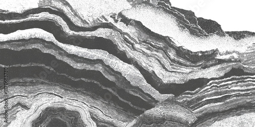 Abstract grunge sandstone strata pattern background texture. vintage geological rock fractures natural earth strata vector background.