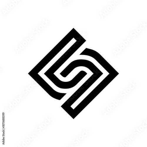 Interlocking geometric paths forming a balanced knot, symbolizing connection, continuity, stability, and structured flow.