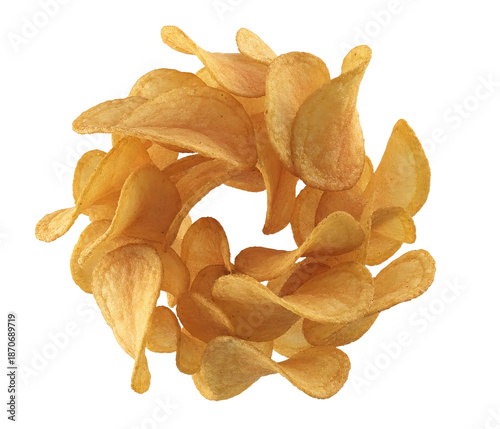 image of potato chips forming a circle