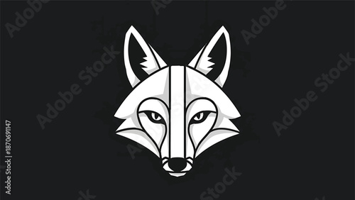 wolf head vector