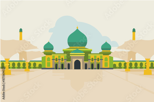 An-Nur Grand Mosque: The Taj Mahal–Inspired Landmark of Pekanbaru