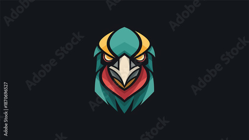 Vibrant and Detailed Illustration of a Fierce Eagle Head. Free Download Vibrant and Detailed Illustration of a Fierce Eagle Head. - GFXLoad