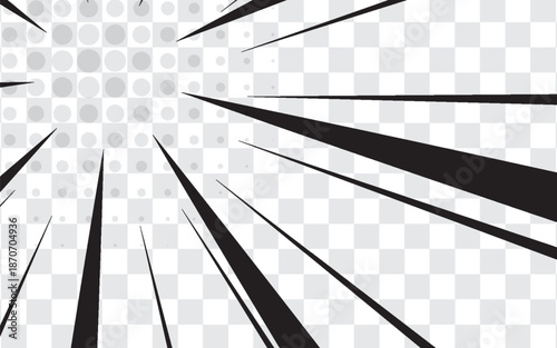 comic book, Black comic book transparent background, EPS 10