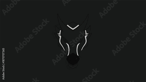 Minimalist Silhouette of a Person in a Dark Setting.