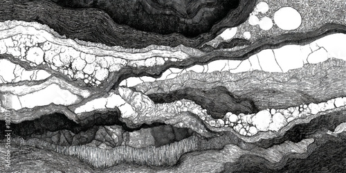 Abstract grunge sandstone strata pattern background texture. vintage geological rock fractures natural earth strata vector background.