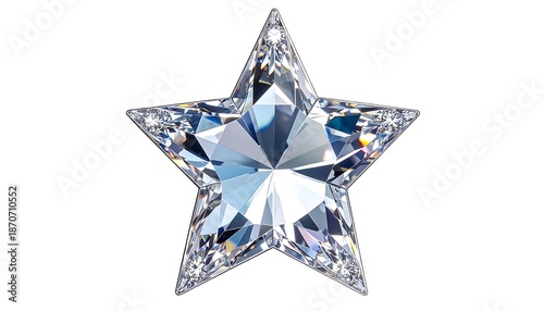 Brilliant Star-Shaped Diamond - A Symbol of Excellence and Radiance.