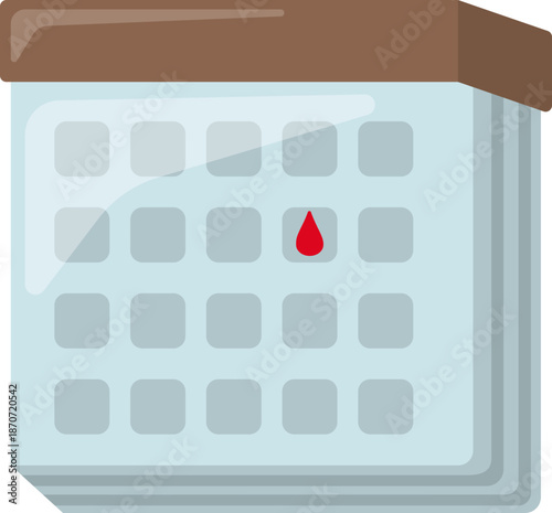 Calendar With Blood Donation Date