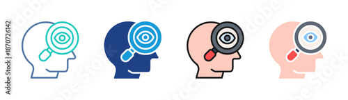 Vision Care icon set multiple style collection