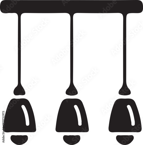 3 lighting silhouette vector 