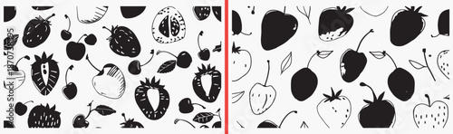 fruit berry illustration, organic food drawing, fresh fruit artwork, healthy berry design, hand drawn food clipart, natural organic illustration, stock fruit artwork

