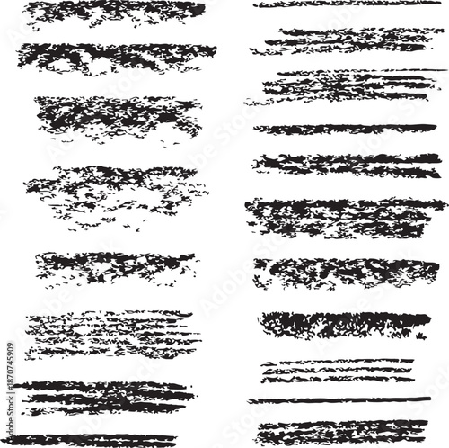 Fotografie set of vector Best Illustrator brushes