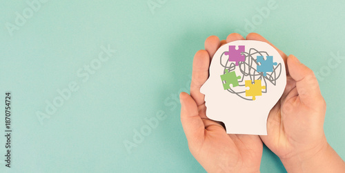 Obraz na płótnie ASD autism neurodevelopmental spectrum disorder, deficits in social communicatio