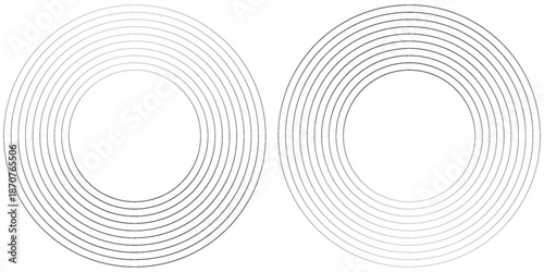 White geometric abstract background overlap layer on bright space with lines effect decoration. Modern graphic design element circles style concept for banner,