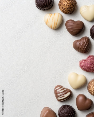 Wallpaper Mural Delicious chocolate treats celebratory event food photography elegant setting top-down view indulgent experience Torontodigital.ca