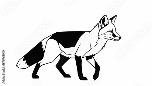 vector illustration of a wolf