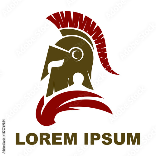 spartan head icon design