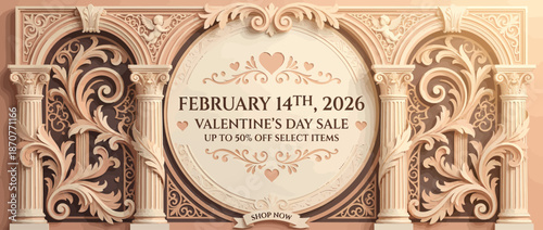 Valentine's Day Sale Poster Celebration