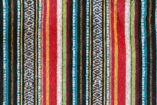 Konstfotografi Nepalise or mexican tribal style woollen blanket pattern