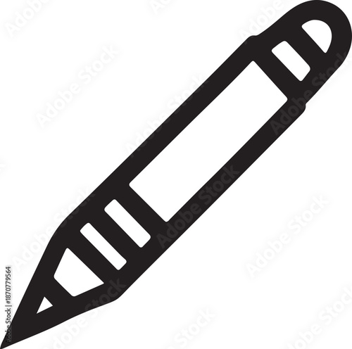 vector illustration of a pencil