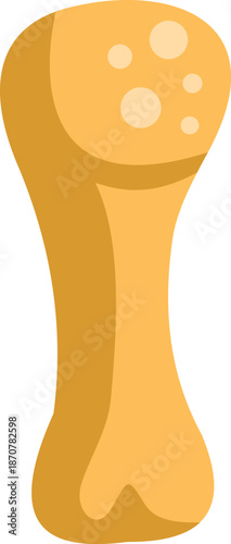 Cartoon bone toy for dogs playing and chewing, providing entertainment and promoting dental health