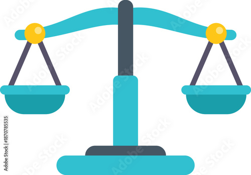Balanced scales symbolize equality and justice in legal and ethical decision making