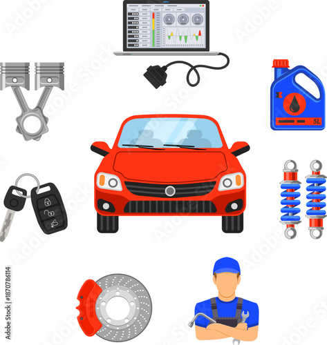 Car Service Infographics