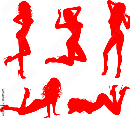 Silhouettes Sexy Girl