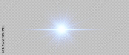 Blue lens flare, glow effect, spotlight rays, abstract vector overlay background vector blue light with glare