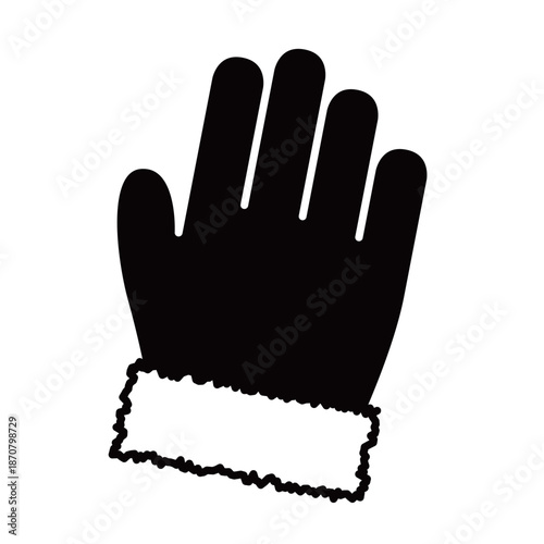 冬の防寒アイテム・シンプルな手袋