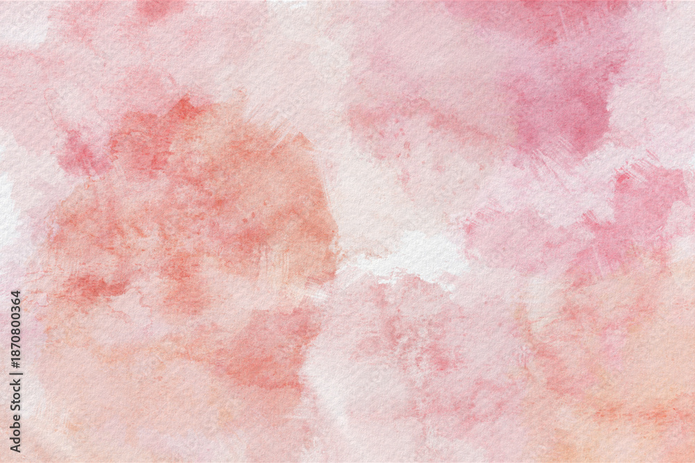Fototapeta premium Soft pink watercolor texture with delicate organic stains. Perfect for backgrounds overlays branding stationery invitations and digital designs.