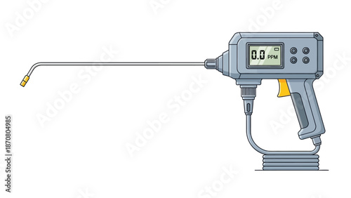 Digital caliper tool displaying a precise measurement on a white background.
